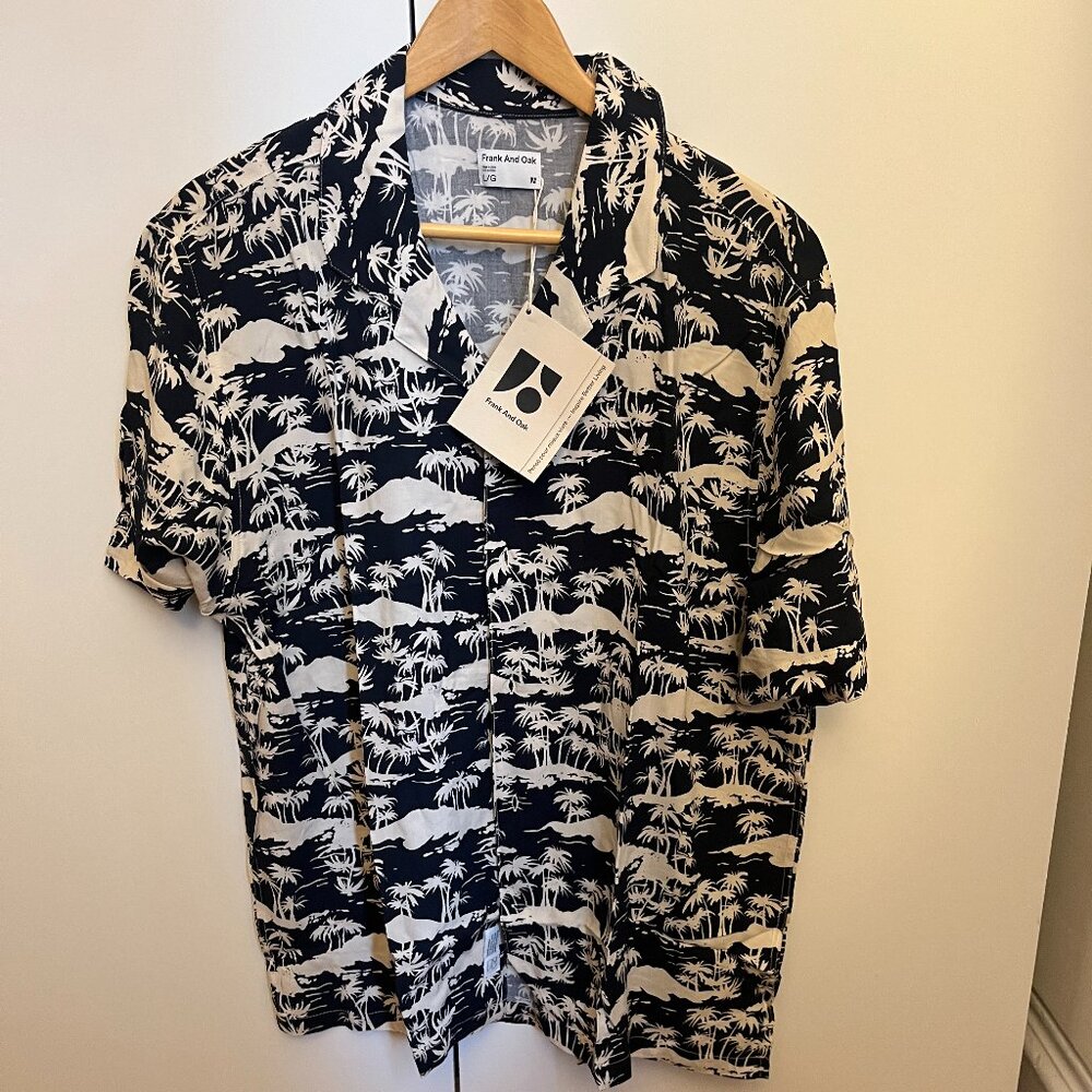 Frank & Oak Camp Shirt - L (NEW)